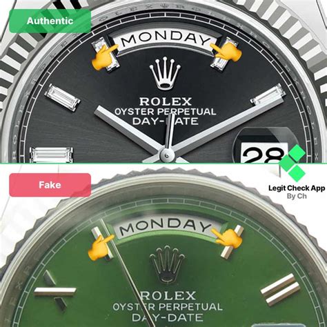 rolex day-date fake vs real|rolex day date homage.